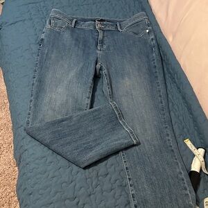 Classic Blue Women's Capri Jeans Sz 12p Simply Vera Verawang